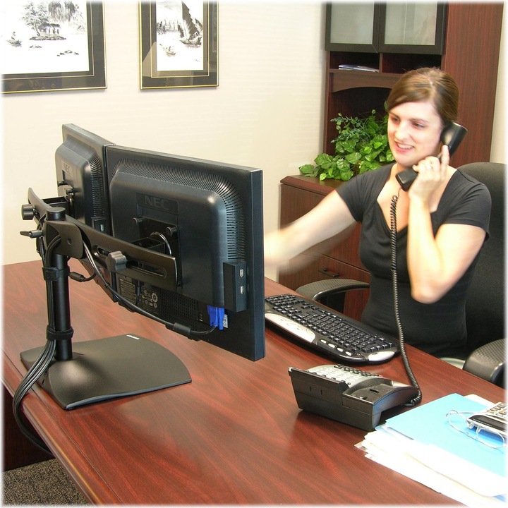 Actual product image Ergotron DS100 Monitor Stand (Table, 24")