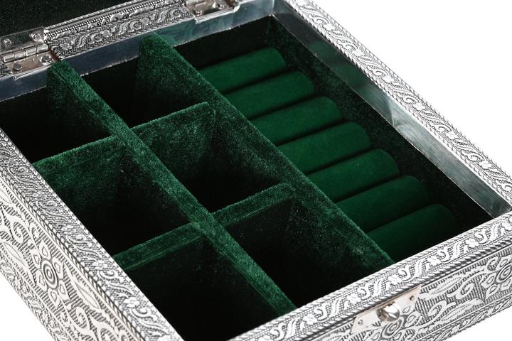 Produktbild Esprit Box-Schmuckkästchen Home grün Silberfarben Holz Aluminium 18 x 18 x 6 cm
