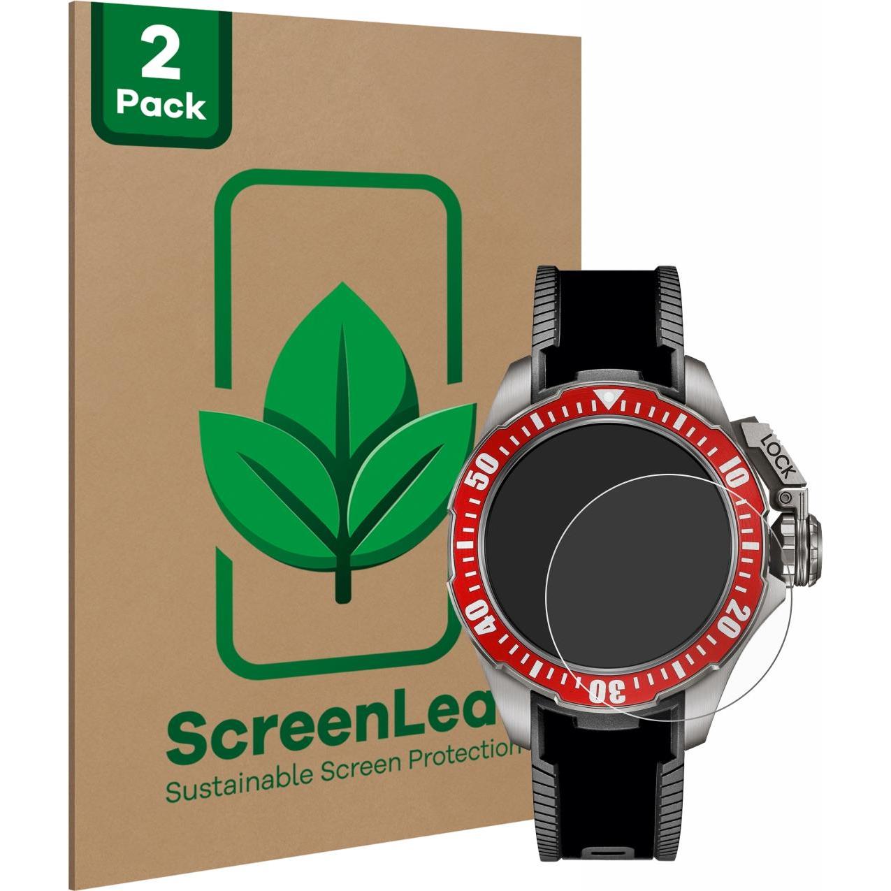 Thumbnail - ScreenLeaf Schutzfolie nachhaltiger Displayschutz Display Schutz Folie Klar Transparent, Smartwatch Schutzfolie, Transpa...