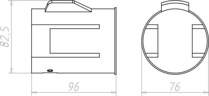 Actual product image Kaiser recessed housing ThermoX LED 9320-11f.luminaires DA -O70mm ET up to 85mm
