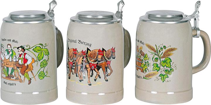 Actual product image Domex Beer mug Kannenbäcker with flat tin lid (0.50 l, 1x)