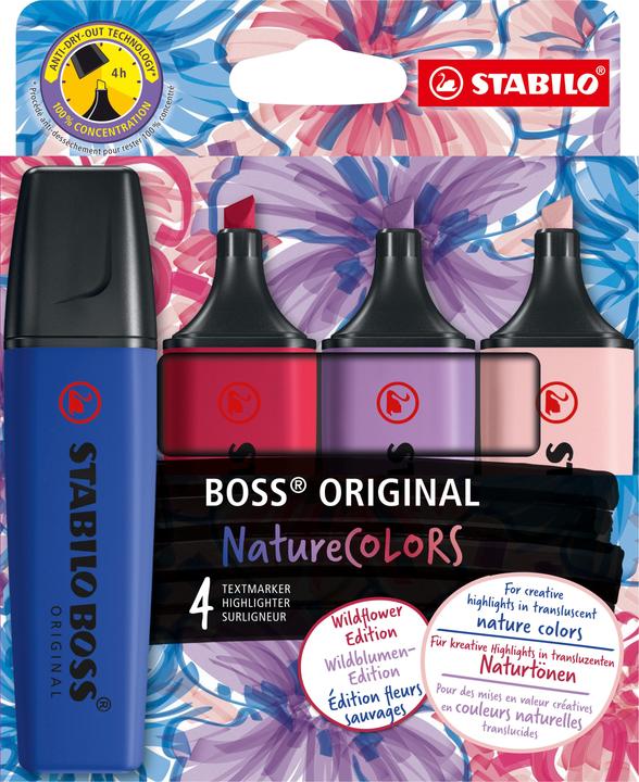 STABILO Boss Wildflowers 4er Etui (4 x)