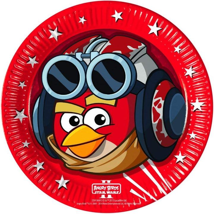 Actual product image Angry Birds Star Wars Paper Party Plates (Pack of 8) (8 x)