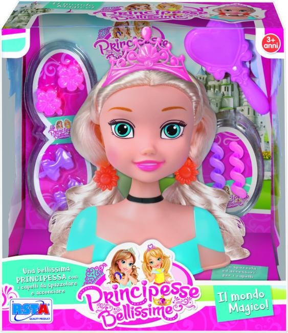 Immagine prodotto Rs Toys Principesse bellissime - testa per acconciatura
