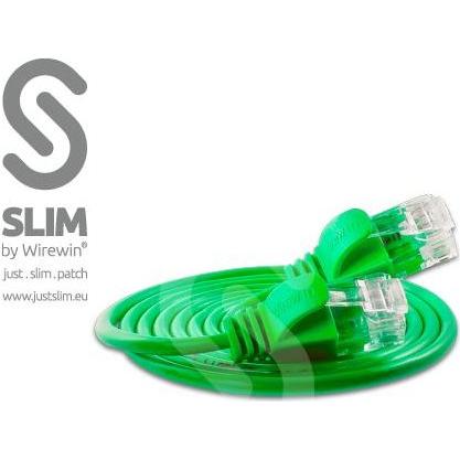 Thumbnail - Wirewin Slim Patchkabel: UTP, 0.50m, grün (U/UTP, CAT6, 0.50 m), Netzwerkkabel