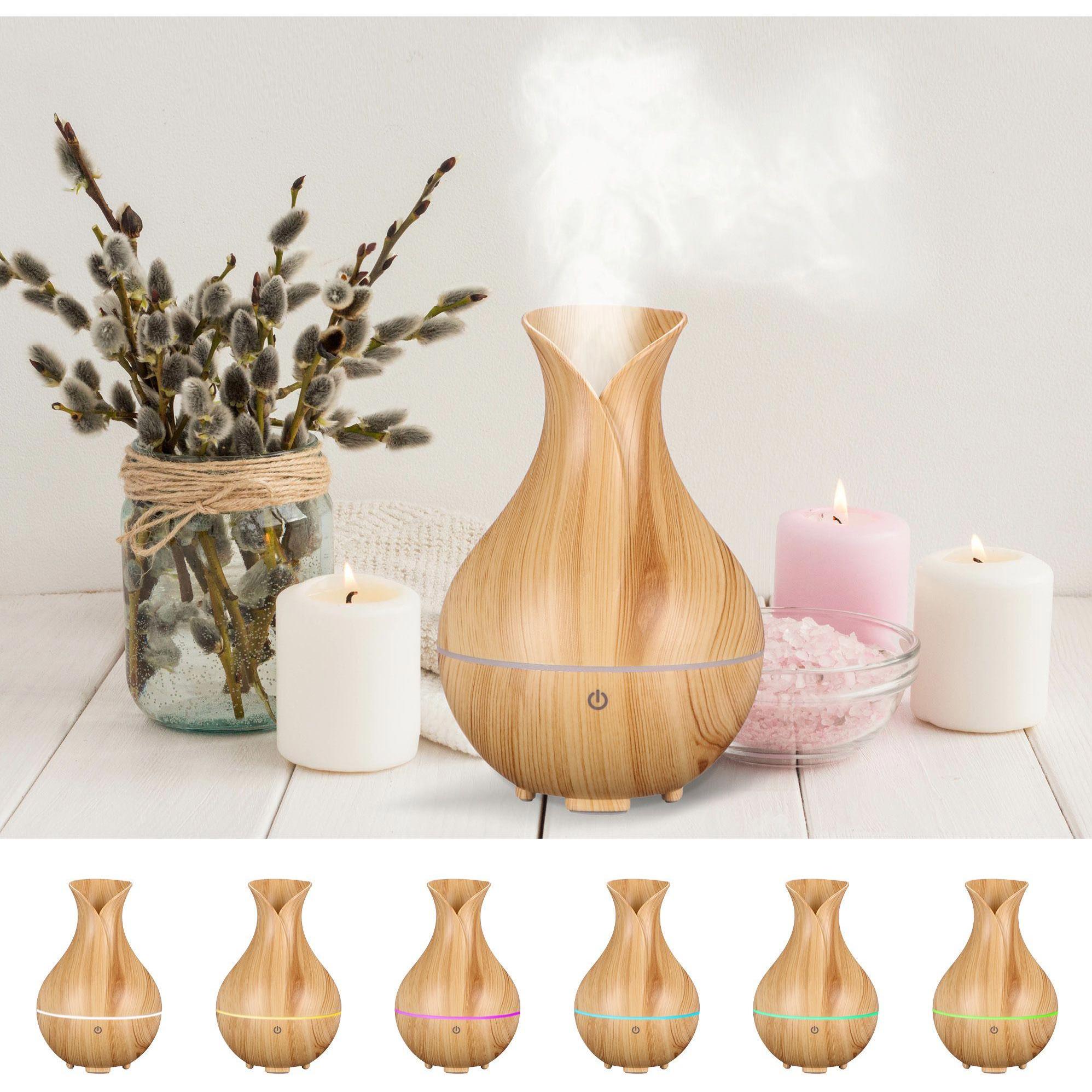 Thumbnail - Sixtol, Aroma Diffuser, Aroma Diffusor Bloom hell Holz 200ml (200 ml)