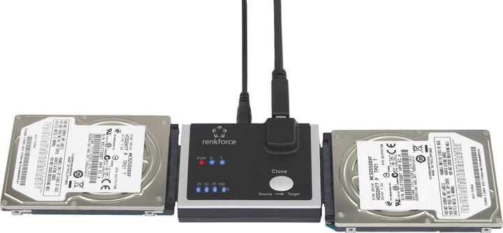 Actual product image Renkforce 1-fold hard disk copy station