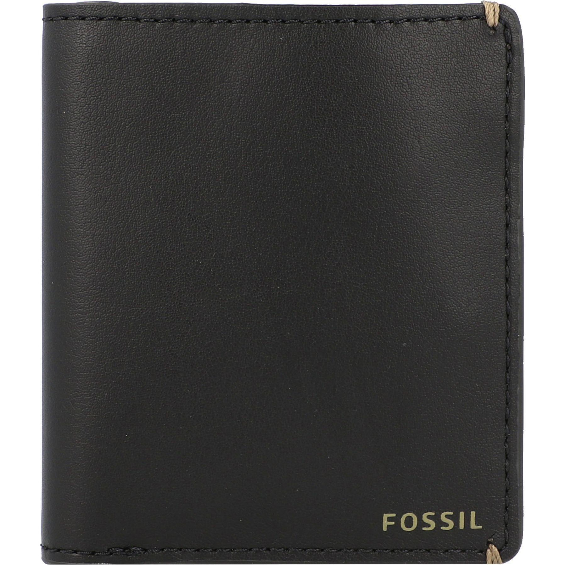 Fossil, Herren, Portemonnaie, Joshua Geldbörse 8,5 cm, Schwarz