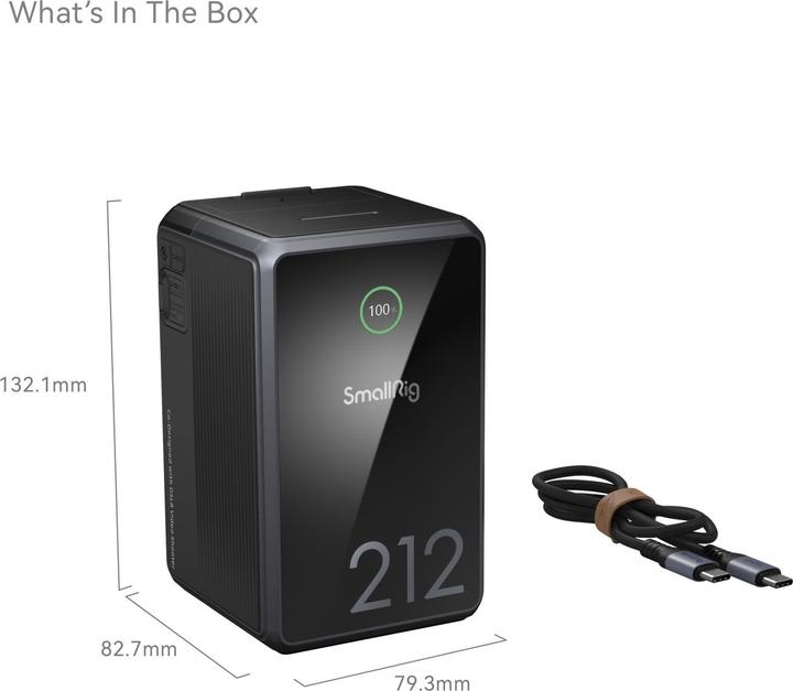 Actual product image SmallRig VB212 mini V Mount (Camera battery)