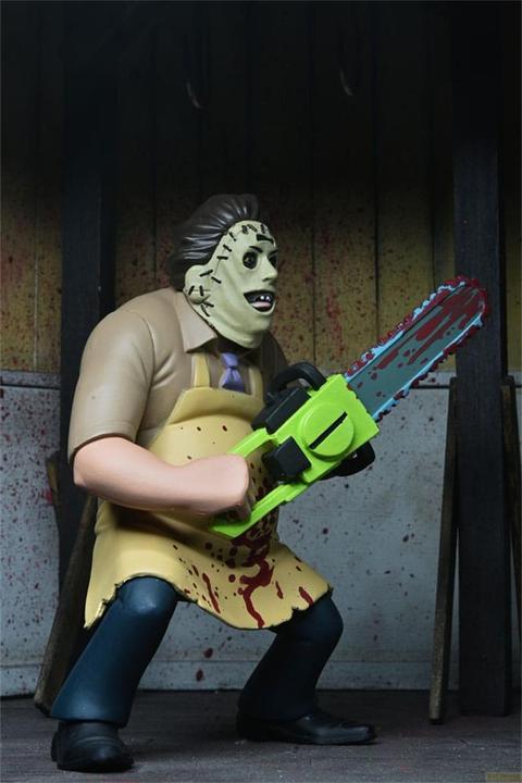 Actual product image Neca Texas Chainsaw Massacre Toony Terrors action figure 50th Anniversary Leatherface (Bloody) 15 cm