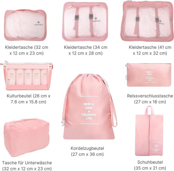 Produktbild Hermex Koffer-Organizer Set
