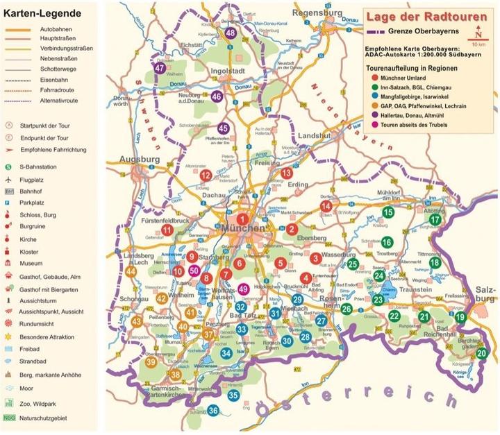 Produktbild Das Radlbuch Oberbayern (Deutsch, Armin Scheider, 2021)
