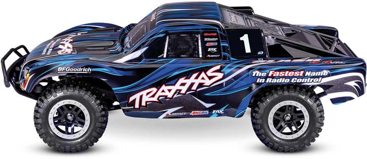 Immagine prodotto Traxxas Slash 4x4 VXL Clipless blu 1/10 Short-Course RTR Brushless, HD, senza batteria e caricatore (RTR pronto all'uso)