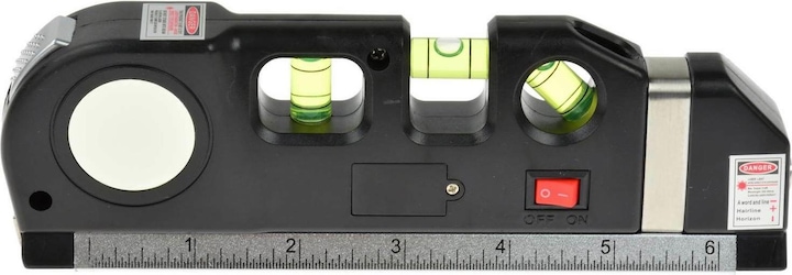 Actual product image GEKO Laser spirit level with measuring device 2.5 m (250 cm)