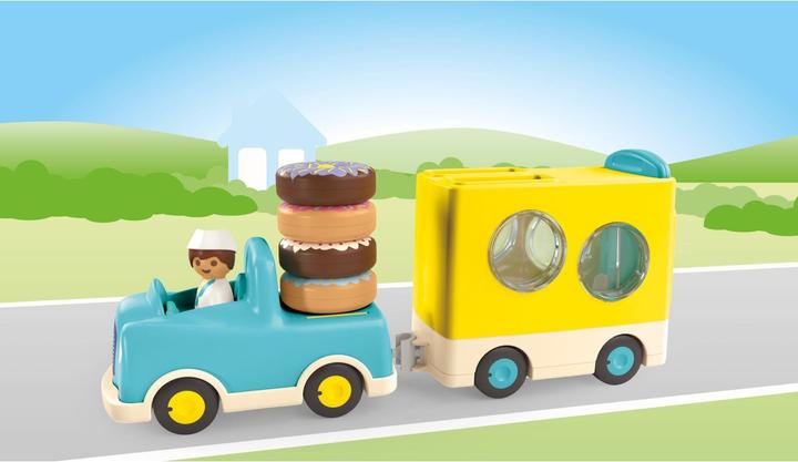 Produktbild Playmobil Verrückter Donut Truck mit Stapel- und Sortierfunktion (71702, Playmobil Junior)
