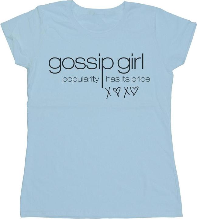 Actual product image Gossip Girl Womens/Ladies Popularity Has It's Price Cotton T-Shirt (XXL)