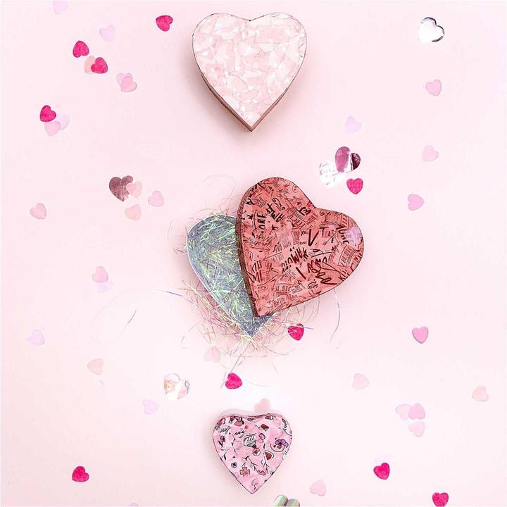 Immagine prodotto Rico Design Cuori di decorazione sparsi 50 g, rosso/rosa (1 pz.)