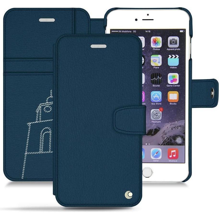 Noreve Lederschutzhülle Wallet (Apple iPhone 6s), Smartphone Hülle, Blau