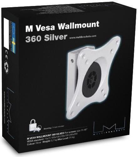Actual product image Multibrackets M VESA Wallmount 360 Silver (Wall, 15 kg, 15" - 32")