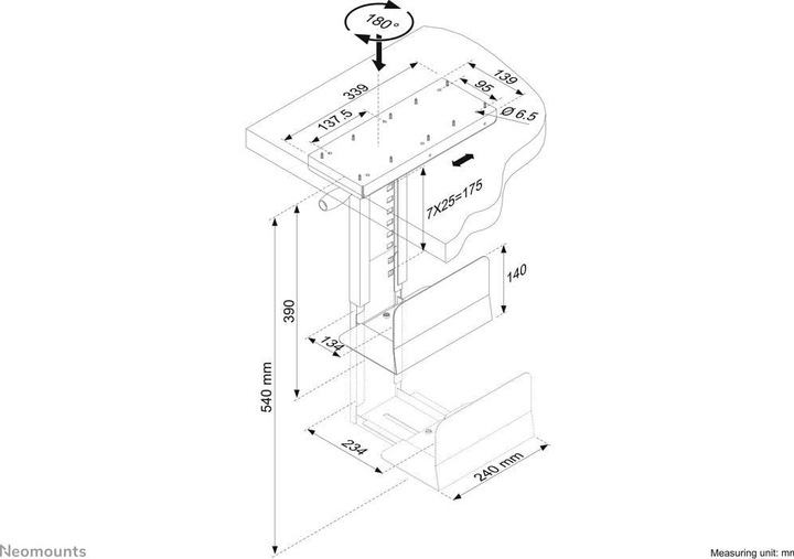 Actual product image Neomounts PC desk mount