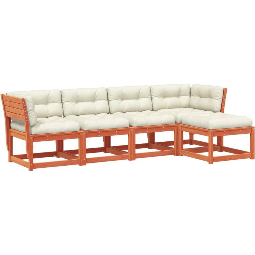 VidaXL, Gartenlounge, 10-tlg. Garten-Lounge-Set mit Kissen