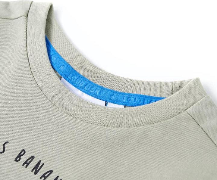 Actual product image vidaXL Children's T-shirt light khaki 92,Material: 100 (92)