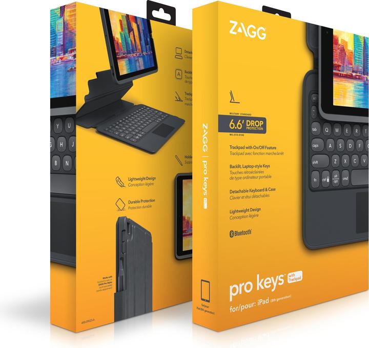 Actual product image Zagg Pro Keys Touchpad (CH, Apple iPad 2019 (7th gen), Apple iPad 2020 (8th gen), Apple iPad 2021 (9th Gen))