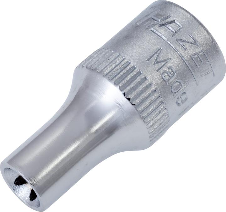 Actual product image HAZET Socket ∙ TORX 850-E5 ∙ Square, hollow 6.3 mm (1/4 inch) ∙ Outside TORX profile ∙ E5
