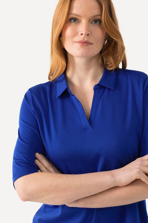 Actual product image Ulla Popken Pima Cotton Short Sleeve Polo (56)