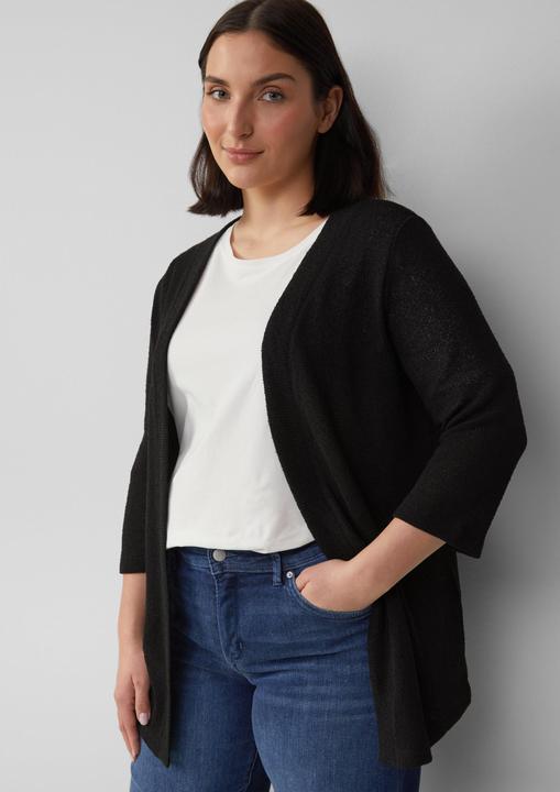 Immagine prodotto S.Oliver Indoor-Jacke Cardigan aus Bouclégarn mit 3/4-Ärmeln (44)