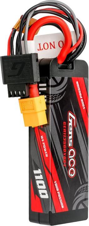 Actual product image Gens Ace Lipo G-Tech 1100mAh 11.1V 3S1P 60C GRP-76 Hardcase Battery with XT60 Plug (11.10 V, 1100 mAh)