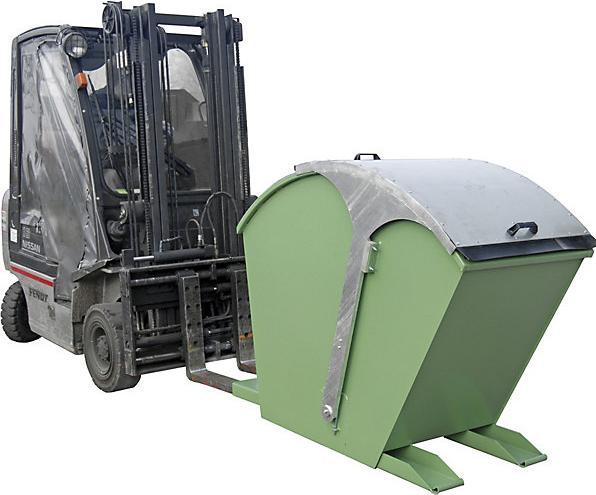 Produktbild eurokraft pro Kippbehälter mit Runddeckel (1000 l)