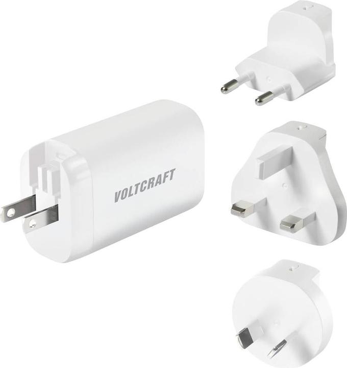 Actual product image Voltcraft VC-13729645 USB Charger Indoor Output Current (max.) 3.25A 3 x USB-A, USB-C® USB (65 W)