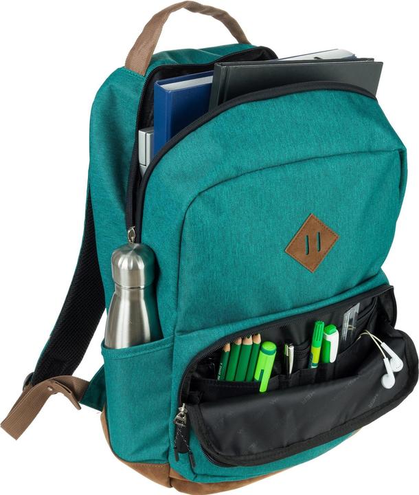 Actual product image Walker School Backpack Pure Eco 29 l, Emerald Green (29 l)