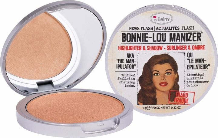 The Balm Bonnie-Lou Manizer Highliter & Shadow (Golden, Highlighter, 9 g)