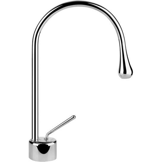 Gessi, Badarmatur, Goccia Waschtisch-Einhebelmischer mit Auslauf Radius 90 mm, ohne Ablaufgarnitur, Ausladung 174