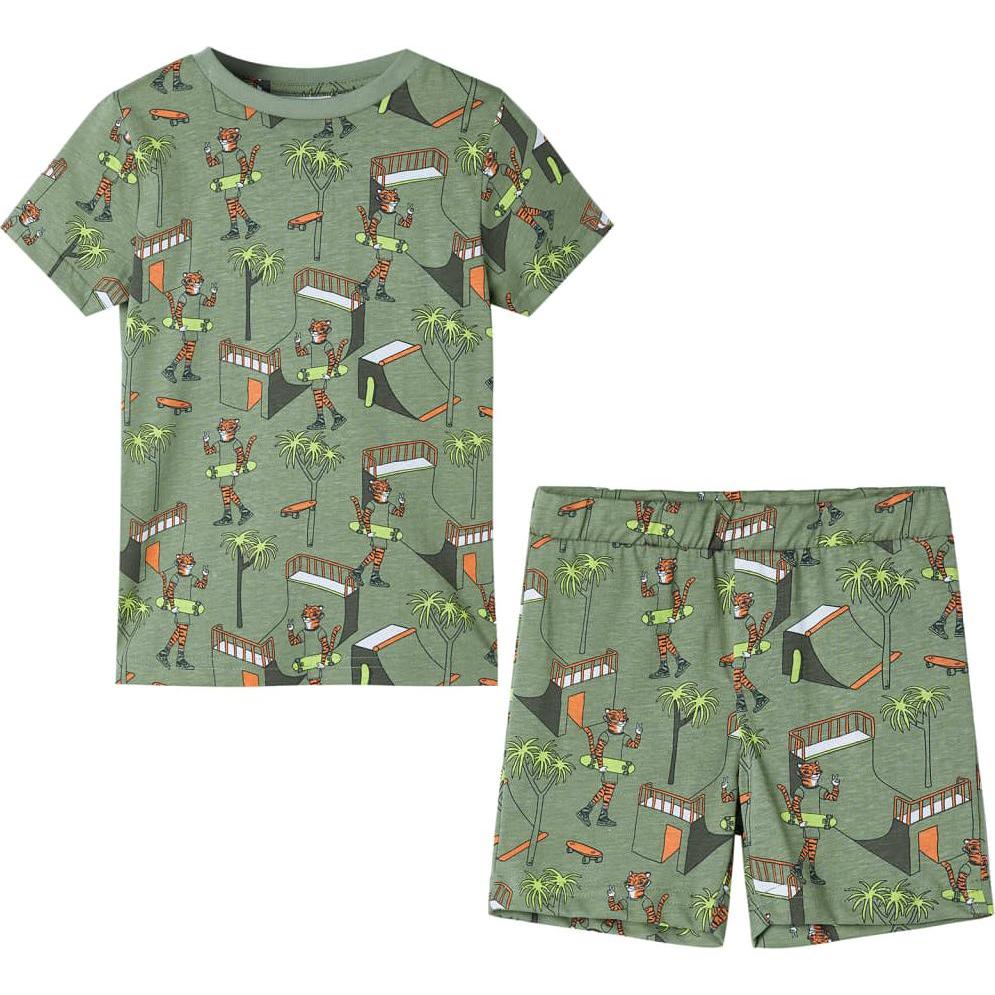 VidaXL, Jungen, Pyjama, Lyle, Grün, (140)