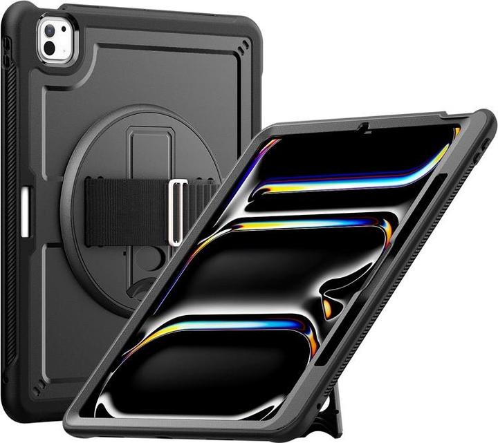 Immagine prodotto RPD iPad Pro 11” 5. Gen. (M4, 2024) - - HEX-S FE, Rugged TPU Case mit Handstrap, schwarz (iPad Pro 11 2024 (5a generazione))