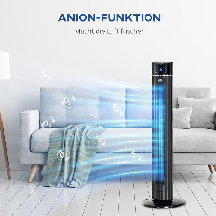 Produktbild Homcom Turmventilator ABS Schwarz