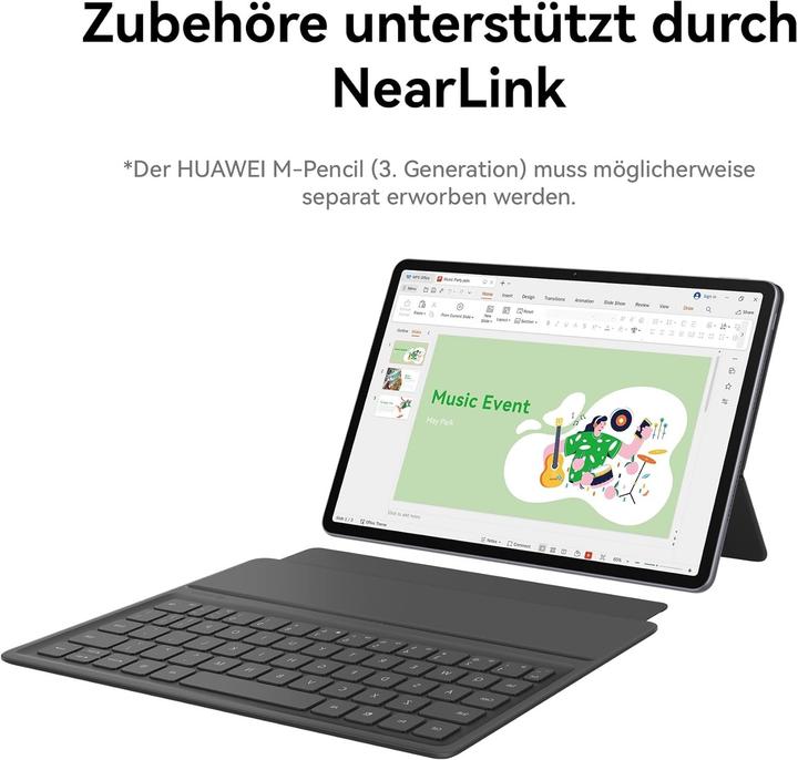 Produktbild Huawei Tablette PaperMatte Edition avec clavier détachable, écran 2,8 K FullView 144 Hz, batterie 8800 mAh (11.50", 256 GB)