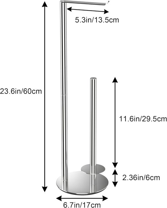 Immagine prodotto Niffgaff Freistehender Toilettenpapierhalter