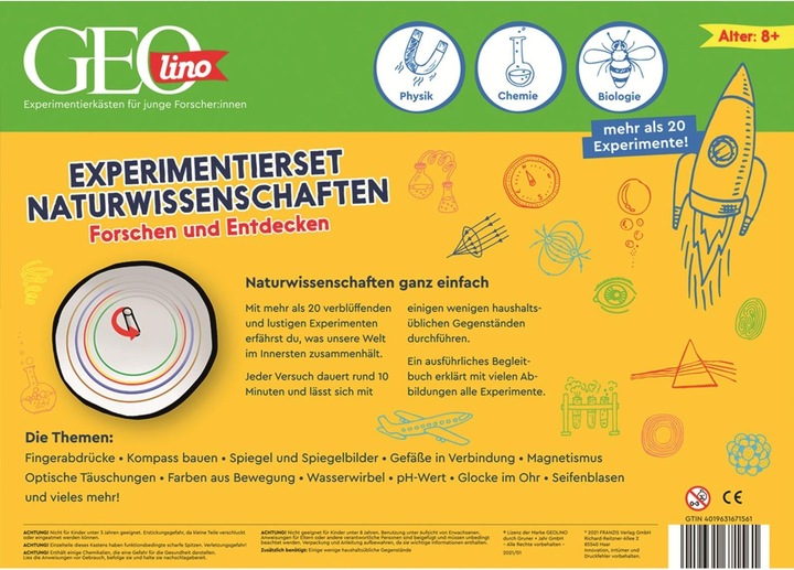 Produktbild Franzis GEOlino Experiment Set