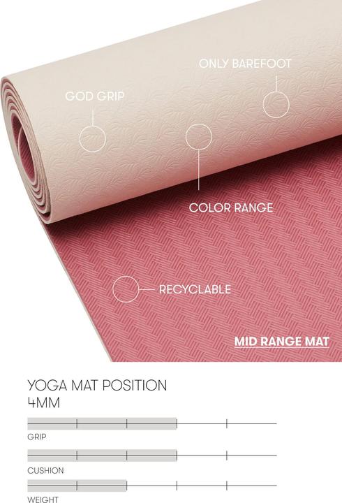 Produktbild CASALL Yoga Matte position 4mm (4 mm)