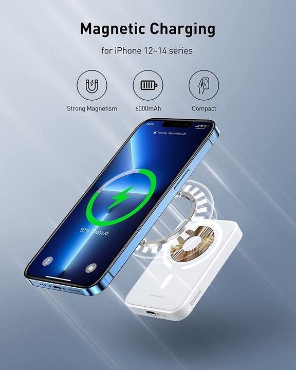 Produktbild Baseus Magnetische Kabellose Powerbank (6000 mAh, 20 W)