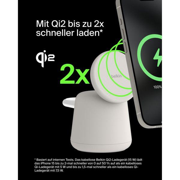 Image du produit Belkin Station de charge BoostCharge Pro 2-en-1 Qi2 (15 W)