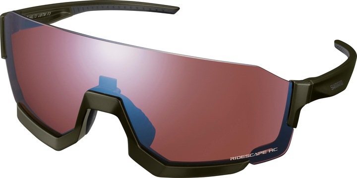 Image du produit Shimano Lunettes unisexes Aerolite HC moss green (Tapis vert mousse, Moss Green-Black Mat)