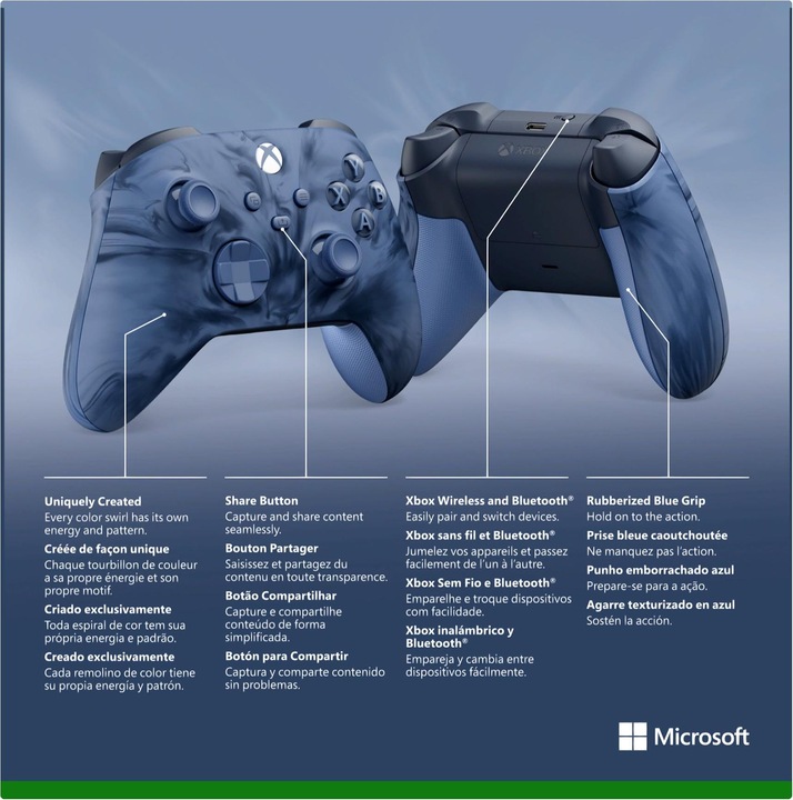 Actual product image Microsoft Xbox Wireless Controller - Stormcloud Vapor (Special Edition) (Xbox Series X, Xbox Series S, PC)