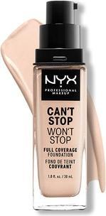 Actual product image NYX Professional Make-Up Full Coverage Foundation - Can't Stop Won't Stop (1.3 Light porcelain)