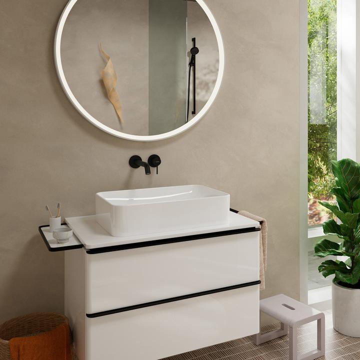 Produktbild hansgrohe Tecturis S Einhebel-Waschtischarmatur Unterputz für Wandmontage, Ausladung 165 mm, 73350
