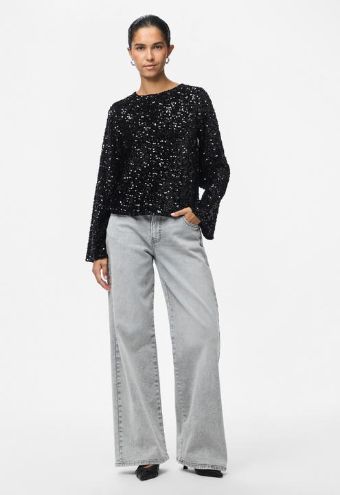 Immagine prodotto Pieces Top PCKAM PAILLETTE LOOP a maniche lunghe (M)